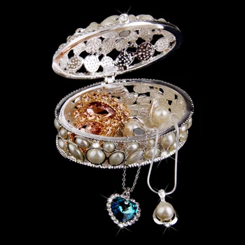Oval White Pearl Beaded Crystal Ring Necklace Jewelry Trinket Gift Box Case
Oval White Pearl Beaded Crystal Ring Necklace Jewelry Trinket Gift Box Case