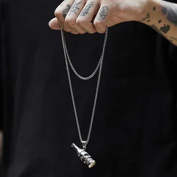 Men's and women's trendy titanium steel pendant necklace on Instagram stainless steel jewelry
Men's and women's trendy titanium steel pendant necklace on Instagram stainless steel jewelry