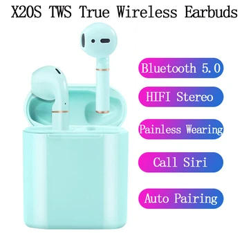 X20S Bluetooth 5.0 Earphones in-Ear True Wireless Earbuds Waterproof TWS Headset Stereo Sound Sports Noise Cancelling MIcrophone
X20S Bluetooth 5.0 Earphones in-Ear True Wireless Earbuds Waterproof TWS Headset Stereo Sound Sports Noise Cancelling MIcrophone