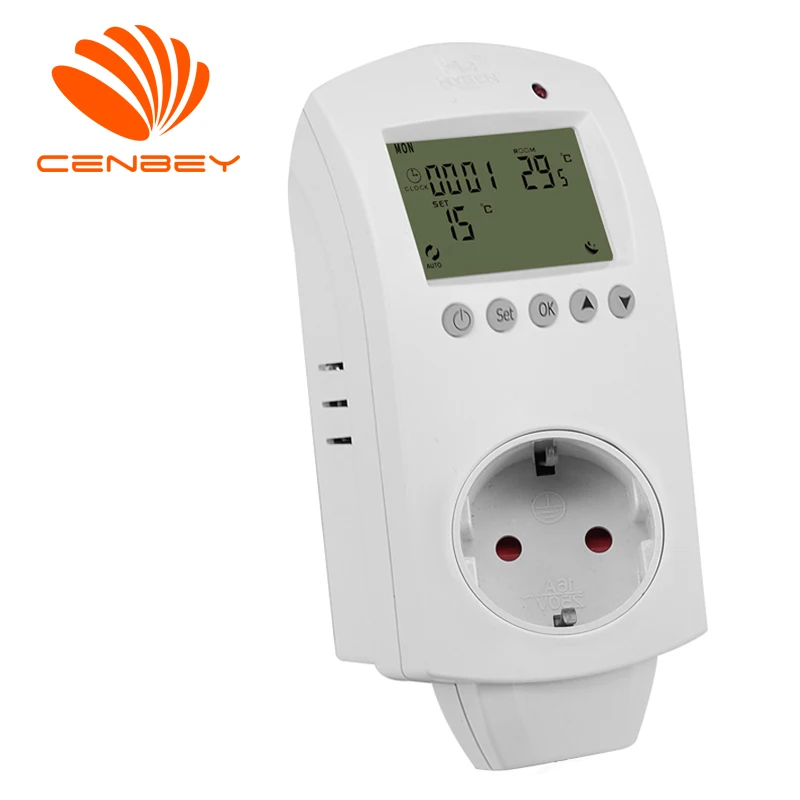Programmable Thermostat Plug Socket Temperature Controller Regulator Underfloor Heating Outlet Controller UK DE EU 16A
Programmable Thermostat Plug Socket Temperature Controller Regulator Underfloor Heating Outlet Controller UK DE EU 16A