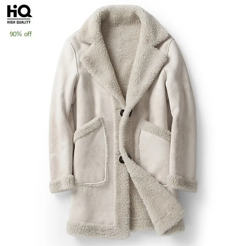 Free Shipping Natural Sheepskin Fur Coat Male Long Suede Leather Winter Real Fur Overcoat Men Large Size 5XL Shearling Jackets
Free Shipping Natural Sheepskin Fur Coat Male Long Suede Leather Winter Real Fur Overcoat Men Large Size 5XL Shearling Jackets