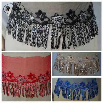 Mesh Embroidery Sequin Tassel Clothing Lace Trim DIY Skirt Latin Dance Excipient 2meters/lot RS2532
Mesh Embroidery Sequin Tassel Clothing Lace Trim DIY Skirt Latin Dance Excipient 2meters/lot RS2532