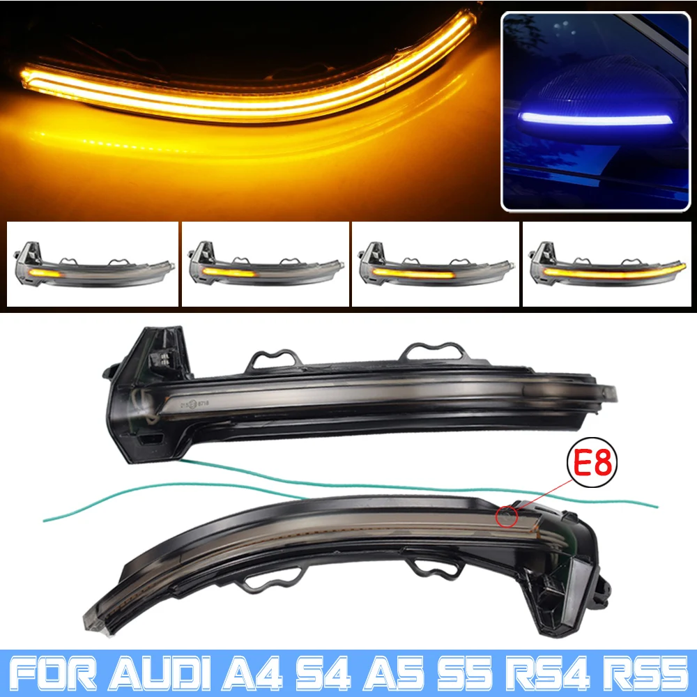 Side Rear-View Mirror Indicator Light LED Dynamic Turn Signal Blinker For Audi A4 S4 B9 A5 S5 RS4 RS5 2016-2019
Side Rear-View Mirror Indicator Light LED Dynamic Turn Signal Blinker For Audi A4 S4 B9 A5 S5 RS4 RS5 2016-2019