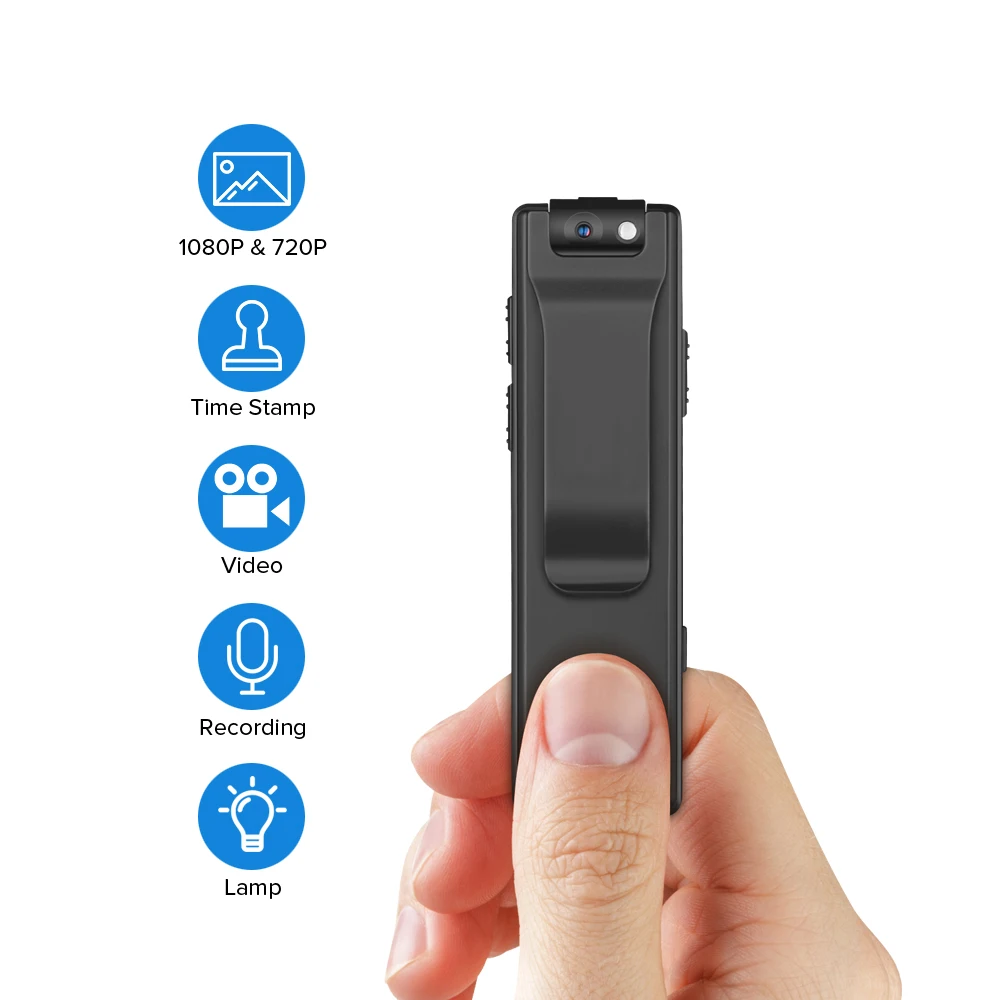 

Boblov A3 Mini Camcorders Voice Recorder Police Pen Camara Body Worn Camera 32GB Snapshot Loop Recording Cam Motion Detection