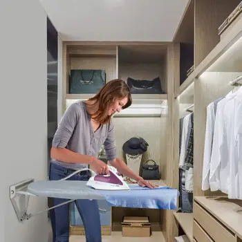 Compact Wall Mounted Ironing Board Wall Fixing Plate Drop Down with Heat Resistant Cover Lifting Concealed Ironing Board
Compact Wall Mounted Ironing Board Wall Fixing Plate Drop Down with Heat Resistant Cover Lifting Concealed Ironing Board