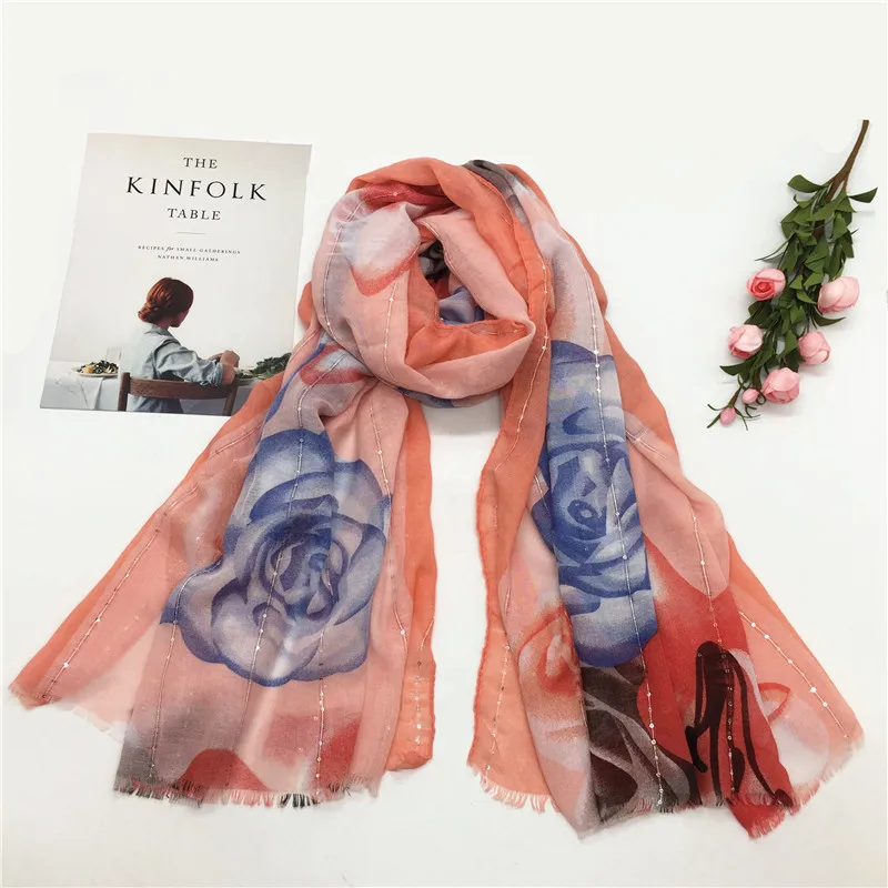 Shinny Sequins Printing Flower Hijab Scarf Spring Plain Wrap With Tassel Muslim Hijabs Muslim Scarves/Scarf
Shinny Sequins Printing Flower Hijab Scarf Spring Plain Wrap With Tassel Muslim Hijabs Muslim Scarves/Scarf