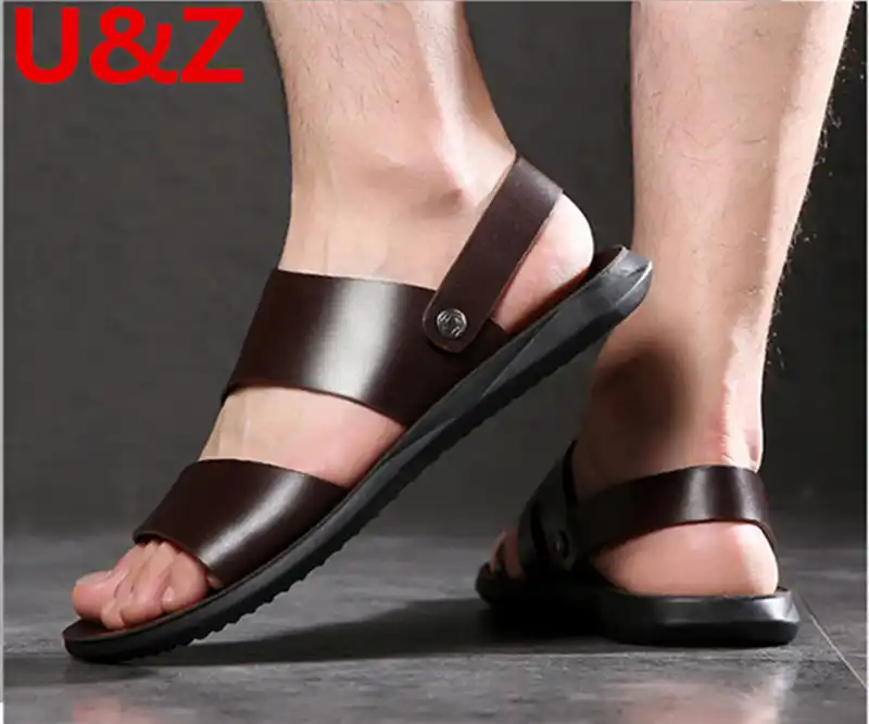 Sandalias de verano hombres Piel De Becerro superior, zapatillas deportivas  clásicas frescas pero funcionales zapatos de playa masculinos zapatos  casuales sandalias|Sandalias de hombre| - AliExpress