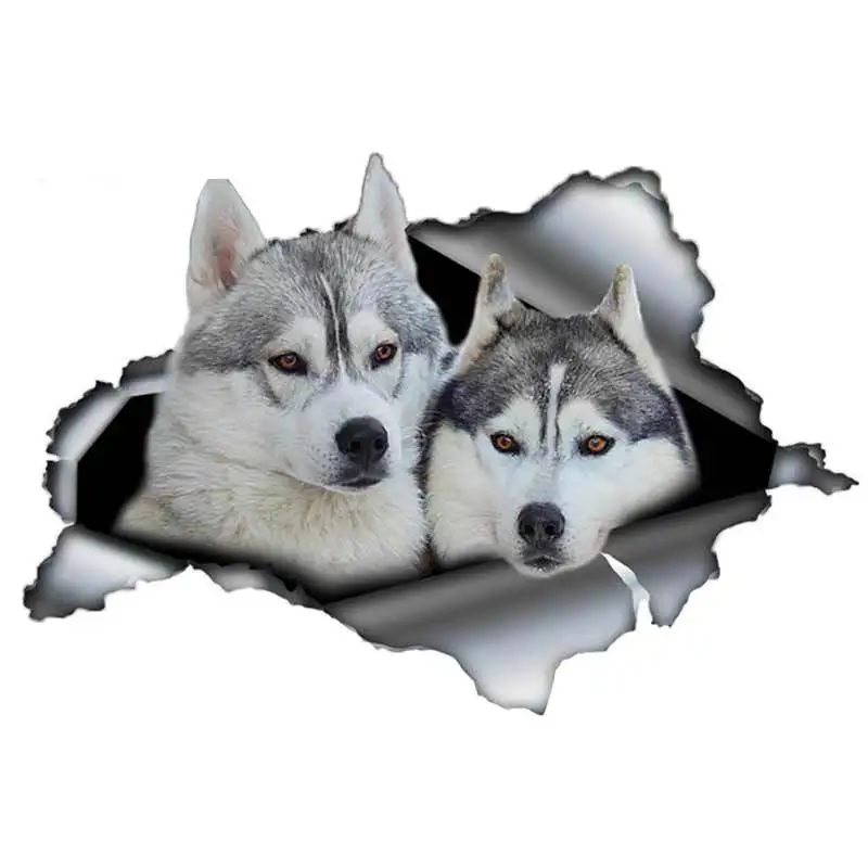 Creative PVC 13cm X 9cm 3D Siberian Husky Car Sticker Accessories Motorcycle Waterproof Car Window Decal
Creative PVC 13cm X 9cm 3D Siberian Husky Car Sticker Accessories Motorcycle Waterproof Car Window Decal
