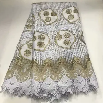 Nigerian Lace Fabrics 5yards african guipure lace fabric French net lace fabric Embroidered lace fabric with Stones for dress
Nigerian Lace Fabrics 5yards african guipure lace fabric French net lace fabric Embroidered lace fabric with Stones for dress