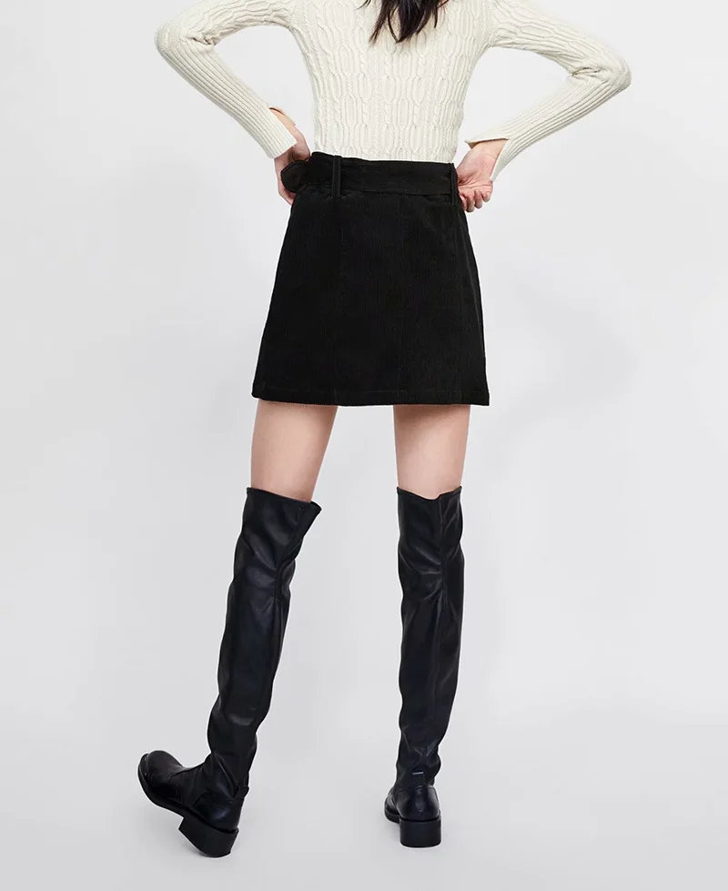 2020 Spring New Style Overplus of Goods Exported to Europe And US Belt Decoration Black a Word Corduroy Solid Color Slim Fit Wom
2020 Spring New Style Overplus of Goods Exported to Europe And US Belt Decoration Black a Word Corduroy Solid Color Slim Fit Wom