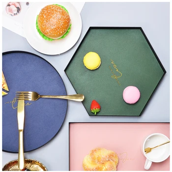 European Style Storage Tray Leather Cushion Jewelry Storage Decorative Tray Fruit Snacks Desktop Organizer Home Display Plate
European Style Storage Tray Leather Cushion Jewelry Storage Decorative Tray Fruit Snacks Desktop Organizer Home Display Plate