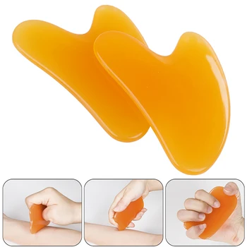 튼튼한 레진 Gua Sha 긁기 마사지 스크레이퍼, 얼굴 마사지기, 침술 Gua Sha 보드, 침술 얼굴 눈 관리 스파 마사지 도구