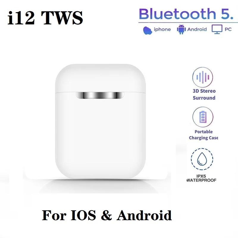 Original Wireless Headset AirPods 12 i12 TWS Touch Key Bluetooth 5.0 Sport Earphone Stereo For iPhone Huawei Samsung Smart Phone
Original Wireless Headset AirPods 12 i12 TWS Touch Key Bluetooth 5.0 Sport Earphone Stereo For iPhone Huawei Samsung Smart Phone