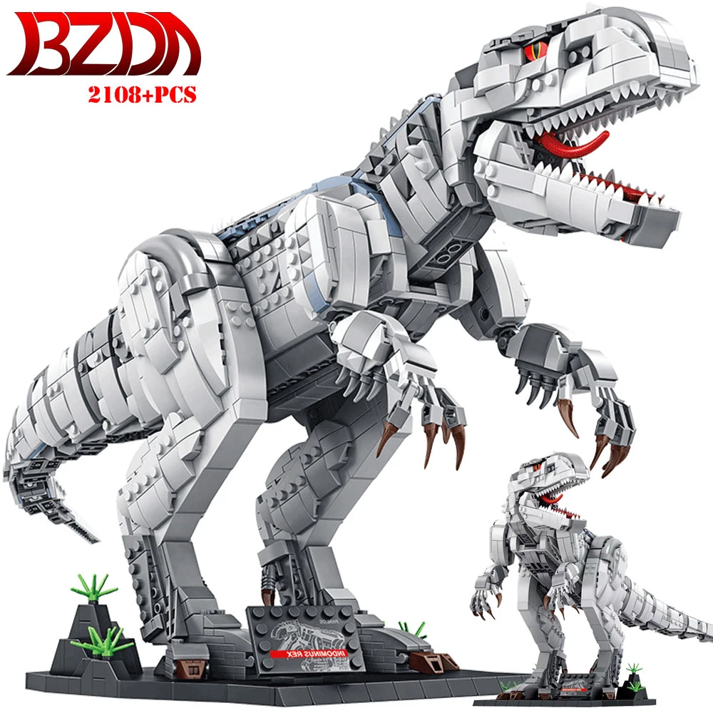 Игрушки-Динозавры Парк Юрского периода конструктор Indominus Rex игрушки-Динозавры