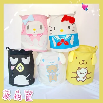 Cartoon HelloKitty My Melody Cinnamoroll PomPomPurin BadBadtz-maru Foldable Laundry Rack Dirty Clothes Basket Toy Storage Bucket
Cartoon HelloKitty My Melody Cinnamoroll PomPomPurin BadBadtz-maru Foldable Laundry Rack Dirty Clothes Basket Toy Storage Bucket