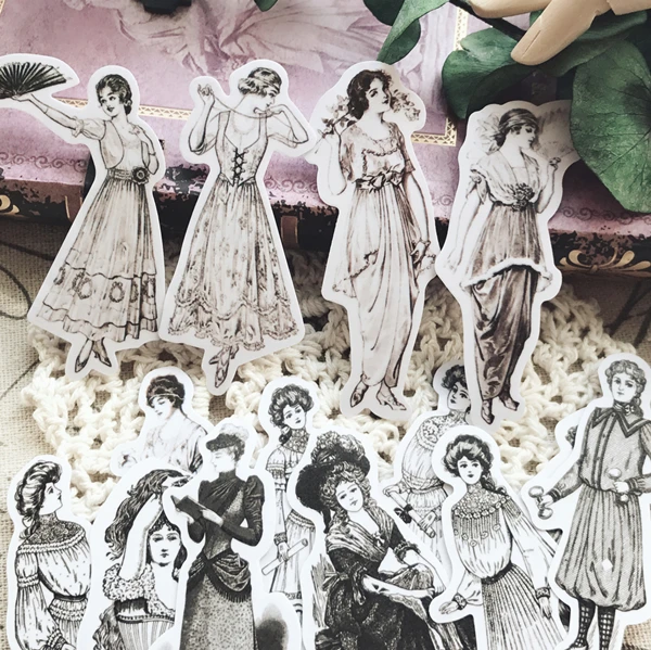 14pcs Vintage lady stickers DIY scrapbooking album junk journal happy planner decorative stickers
14pcs Vintage lady stickers DIY scrapbooking album junk journal happy planner decorative stickers