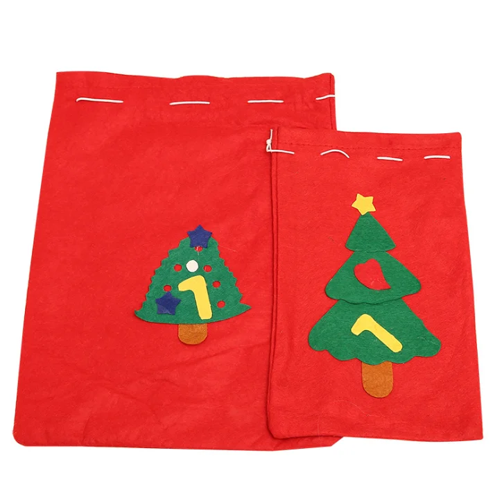 size non-woven fabrics gift bag storage bags christmas candy