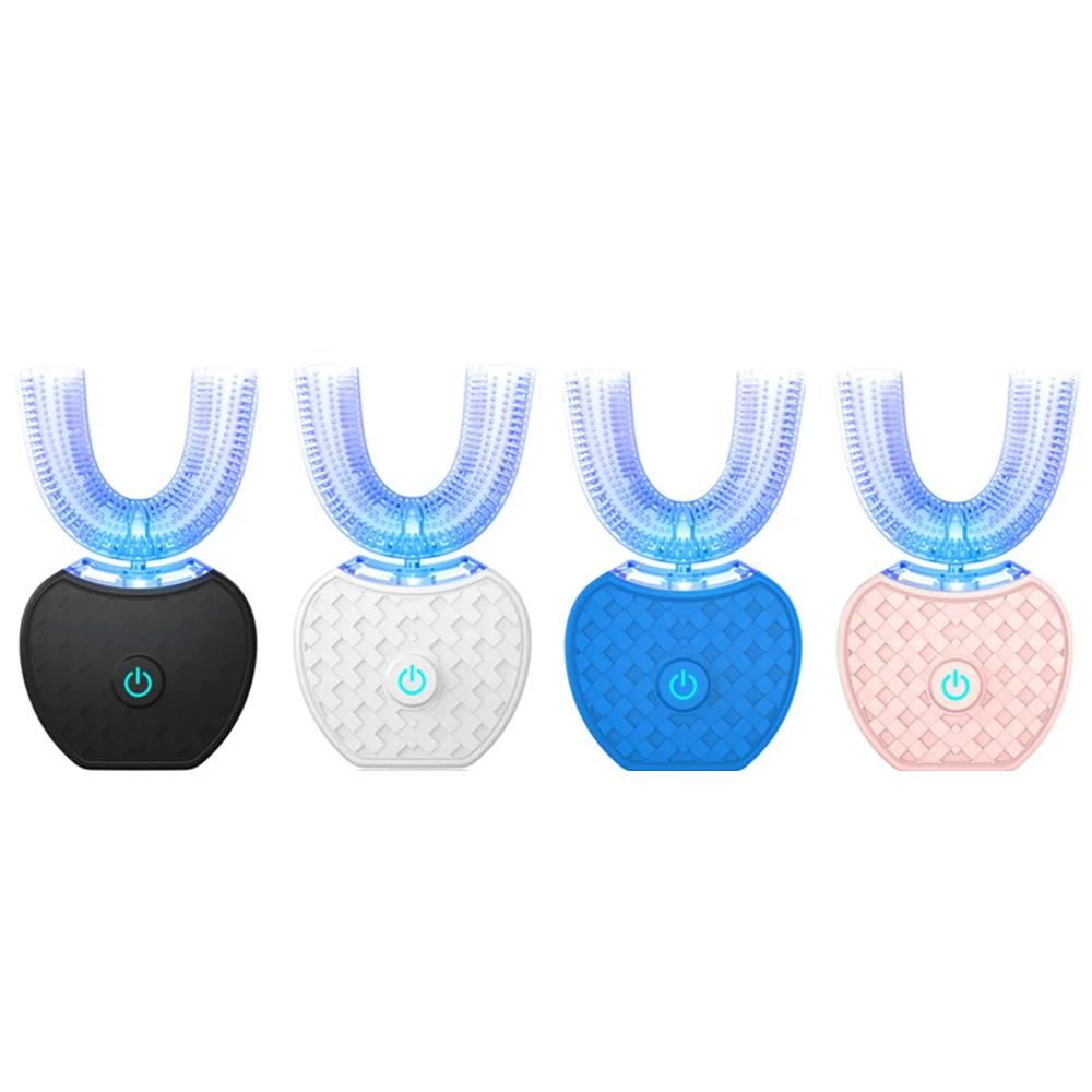 360 Degrees Intelligent Automatic Sonic Electric Toothbrush U Type 4 Modes Tooth Brush USB Charging Tooth Whitening
360 Degrees Intelligent Automatic Sonic Electric Toothbrush U Type 4 Modes Tooth Brush USB Charging Tooth Whitening
