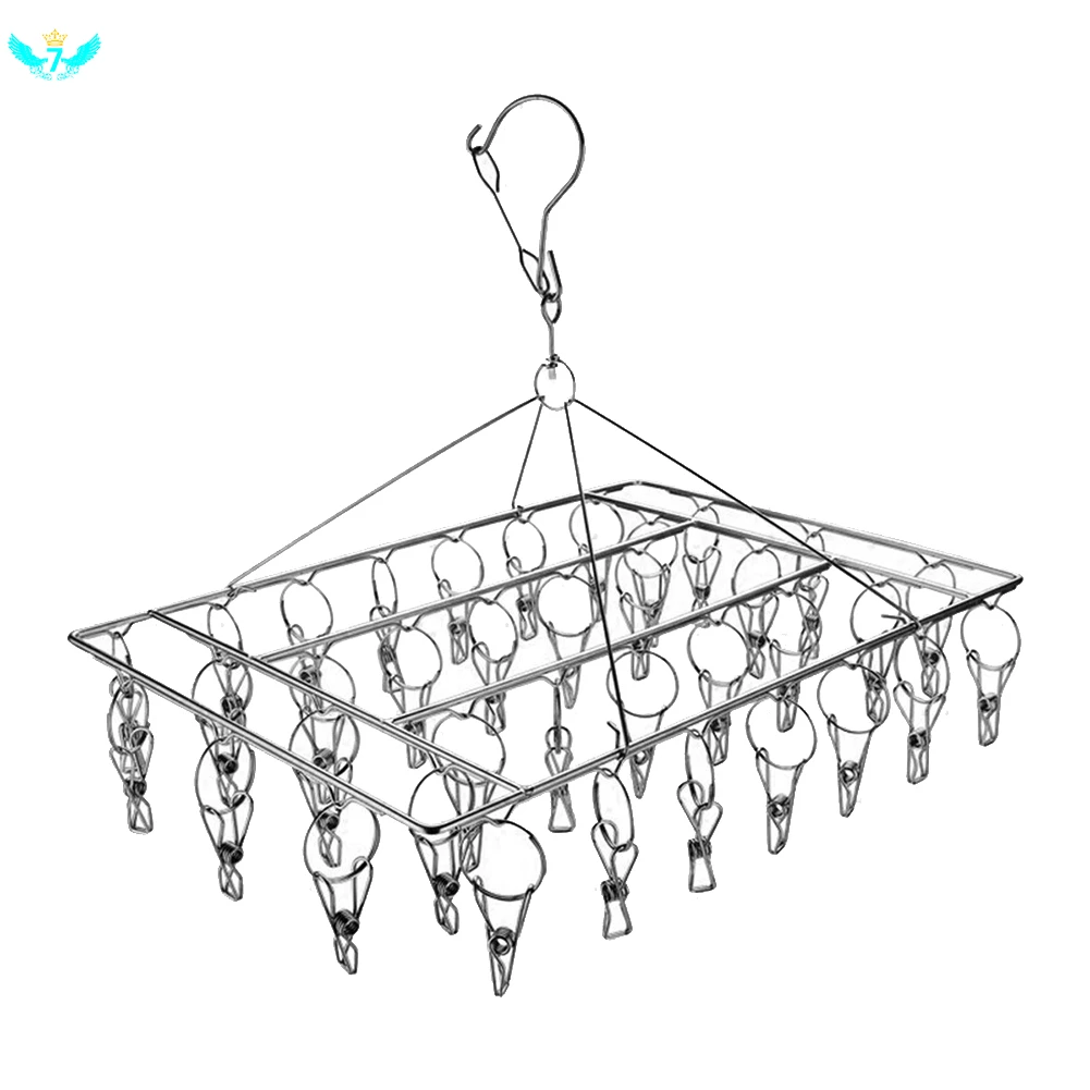 Clothes Hanger Ordinary Clip Stainless Steel Bold 36 Clip Socks Storage Rack Multi Clip Drying Rack Multifunctional Drying Rack
Clothes Hanger Ordinary Clip Stainless Steel Bold 36 Clip Socks Storage Rack Multi Clip Drying Rack Multifunctional Drying Rack