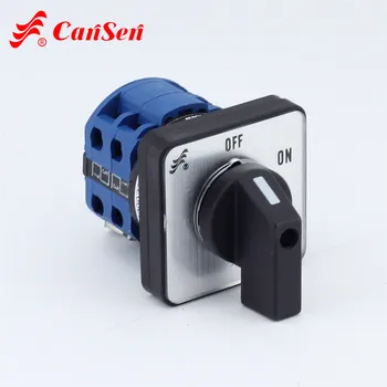 CANSEN Rotary Cam Switch OFF-ON 3P Ith 20A 2 position 3 Poles 6 terminals (CE, TUV, CCC, RoHS)
CANSEN Rotary Cam Switch OFF-ON 3P Ith 20A 2 position 3 Poles 6 terminals (CE, TUV, CCC, RoHS)