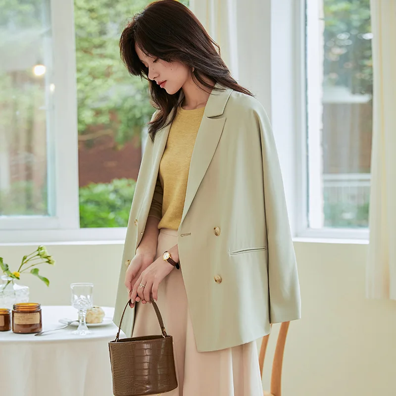Women Clothes Autumn Thin Section Urban Fashion Solid Color Lapel Retro Ocean Jacket Tide Suit Jacket Female Women Suit Jacket
Women Clothes Autumn Thin Section Urban Fashion Solid Color Lapel Retro Ocean Jacket Tide Suit Jacket Female Women Suit Jacket