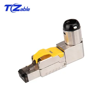 Network Adapter Cat6A Cat7 Cat8 RJ45 90 Degree Connector 40Gbps 2000MHz Ethernet Shielded LAN Cable RJ 45 8P8C Networking Plug
Network Adapter Cat6A Cat7 Cat8 RJ45 90 Degree Connector 40Gbps 2000MHz Ethernet Shielded LAN Cable RJ 45 8P8C Networking Plug