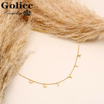 Golicc Handmade Initial Name Necklace Nameplate Necklace Sideways Initial Necklace Spaced Letter Necklace Letter Necklace Mother
Golicc Handmade Initial Name Necklace Nameplate Necklace Sideways Initial Necklace Spaced Letter Necklace Letter Necklace Mother