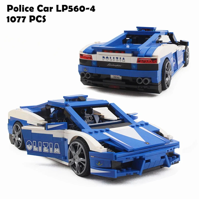 Model Building Blocks Compatible with legoings Technic Race Lamborghiki Police Car LP560-4 8214 Educational Toys For Children
Model Building Blocks Compatible with legoings Technic Race Lamborghiki Police Car LP560-4 8214 Educational Toys For Children