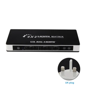 4K 3D 4x2 Video Converter To TV Replacement Part HDMI Audio Matrix Switcher Arc Remote Control Splitter Optical Port Av Receiver
4K 3D 4x2 Video Converter To TV Replacement Part HDMI Audio Matrix Switcher Arc Remote Control Splitter Optical Port Av Receiver