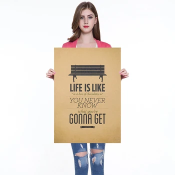 1PC Life Like A Box of Chocolates Kraft Paper Bar Cafe Room Retro Poster Decorative Painting Wall Sticker 51x36cm
1PC Life Like A Box of Chocolates Kraft Paper Bar Cafe Room Retro Poster Decorative Painting Wall Sticker 51x36cm