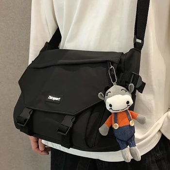 HOCODO Women Shoulder Bag Waterproof Nylon School Bags For Teengae Girls Solid Color Buckle Unisex Casual Messenge Travel Bag
HOCODO Women Shoulder Bag Waterproof Nylon School Bags For Teengae Girls Solid Color Buckle Unisex Casual Messenge Travel Bag