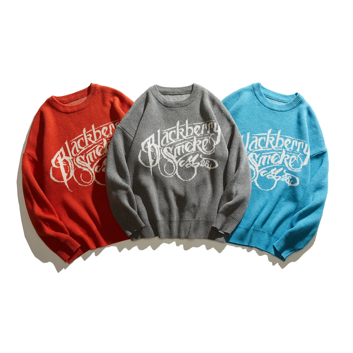 Men's autumn and winter high gram heavy tide brand letter round neck pullover sweater
Men's autumn and winter high gram heavy tide brand letter round neck pullover sweater