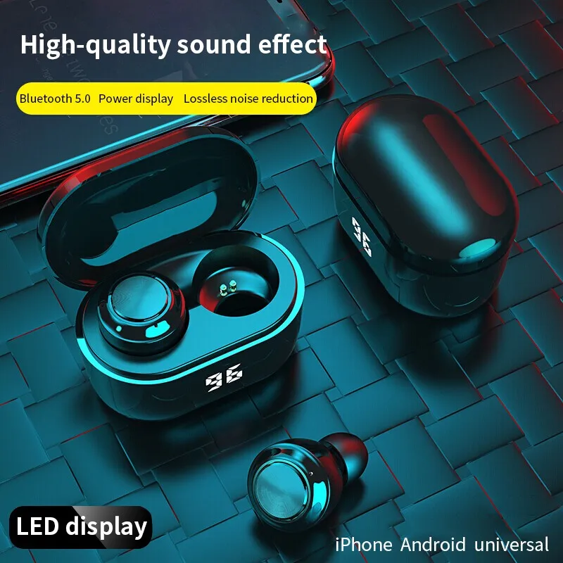 SZBQC A6 LED Digital Display BT5.0 Bluetooth Wireless Earphones Stereo Music Headset In-ear Earbuds With Microphones
SZBQC A6 LED Digital Display BT5.0 Bluetooth Wireless Earphones Stereo Music Headset In-ear Earbuds With Microphones