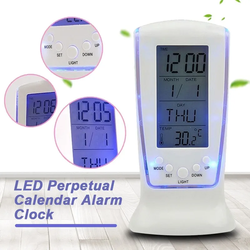 New LED Electronic Mini Digital Alarm Clock Night Light Clock Luminous Lazy Desktop Clock Temperature Snooze Music Alarm Clock
New LED Electronic Mini Digital Alarm Clock Night Light Clock Luminous Lazy Desktop Clock Temperature Snooze Music Alarm Clock