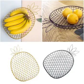 Creative Storage Basket Pineapple Fruit Drain Tray Metal Fruit Bowl Kitchen Storage Desktop Display Storage Home Organization
Creative Storage Basket Pineapple Fruit Drain Tray Metal Fruit Bowl Kitchen Storage Desktop Display Storage Home Organization