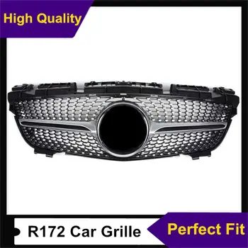 For R172 Diamond Style Car Racing Grille For B E N Z SLK Class 2011-2015 Black/Silver Front Bumper Kidney Grill Grille
For R172 Diamond Style Car Racing Grille For B E N Z SLK Class 2011-2015 Black/Silver Front Bumper Kidney Grill Grille
