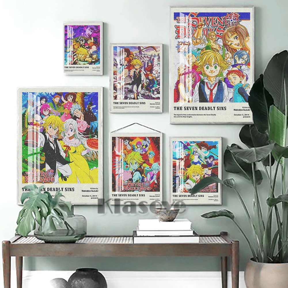 The Seven Deadly Sins Japanese Anime Cartoon Wall Art Poster Prints Picture Otaku Bedroom Living Room Home Decor Fans Collection
The Seven Deadly Sins Japanese Anime Cartoon Wall Art Poster Prints Picture Otaku Bedroom Living Room Home Decor Fans Collection
