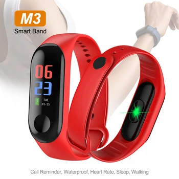 M3 Fitness Tracker Smart Band Watch Color Screen Waterproof Smart Fitness Bracelet Heart Rate Monitor Men Women Wristband
M3 Fitness Tracker Smart Band Watch Color Screen Waterproof Smart Fitness Bracelet Heart Rate Monitor Men Women Wristband
