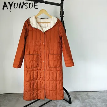 AYUNSUE Winter Coat Women Down Coat Korean White Duck Down Jacket Women Parka Hooded Puffer Jacket Warm Casaco YY1515
AYUNSUE Winter Coat Women Down Coat Korean White Duck Down Jacket Women Parka Hooded Puffer Jacket Warm Casaco YY1515