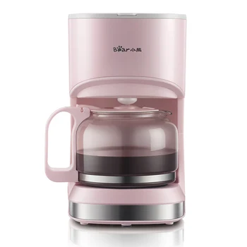Bear coffee maker American household 0.7L automatic drip small tea coffee maker KFJ-A07V1 pink 
Bear coffee maker American household 0.7L automatic drip small tea coffee maker KFJ-A07V1 pink