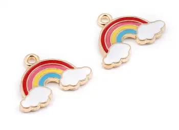 Alloy Rainbow Charms - Zinc Alloy Rainbow Earrings - Rainbow Enamel Pendant - 4Pcs/Lot - 22.81x16.8x1.93mm - ZZ1415
Alloy Rainbow Charms - Zinc Alloy Rainbow Earrings - Rainbow Enamel Pendant - 4Pcs/Lot - 22.81x16.8x1.93mm - ZZ1415