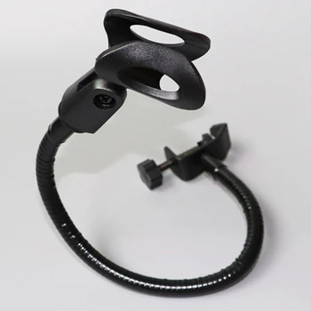 Flexible Gooseneck Microphone Stand with Desk Clamp for Radio Broadcasting Studio, Live Broadcast Equipment, Stations
Flexible Gooseneck Microphone Stand with Desk Clamp for Radio Broadcasting Studio, Live Broadcast Equipment, Stations