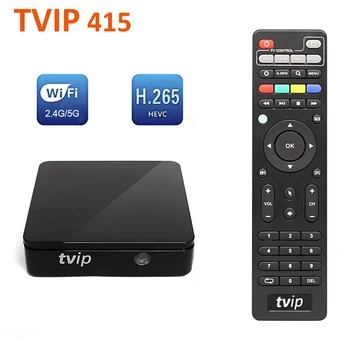 Smart TV Box TVIP 415 Linux Amlogic Quad Core 2.4G 5G Dual Band WiFi Support Stalker M3U Portal 1080P HD Set Top Box
Smart TV Box TVIP 415 Linux Amlogic Quad Core 2.4G 5G Dual Band WiFi Support Stalker M3U Portal 1080P HD Set Top Box