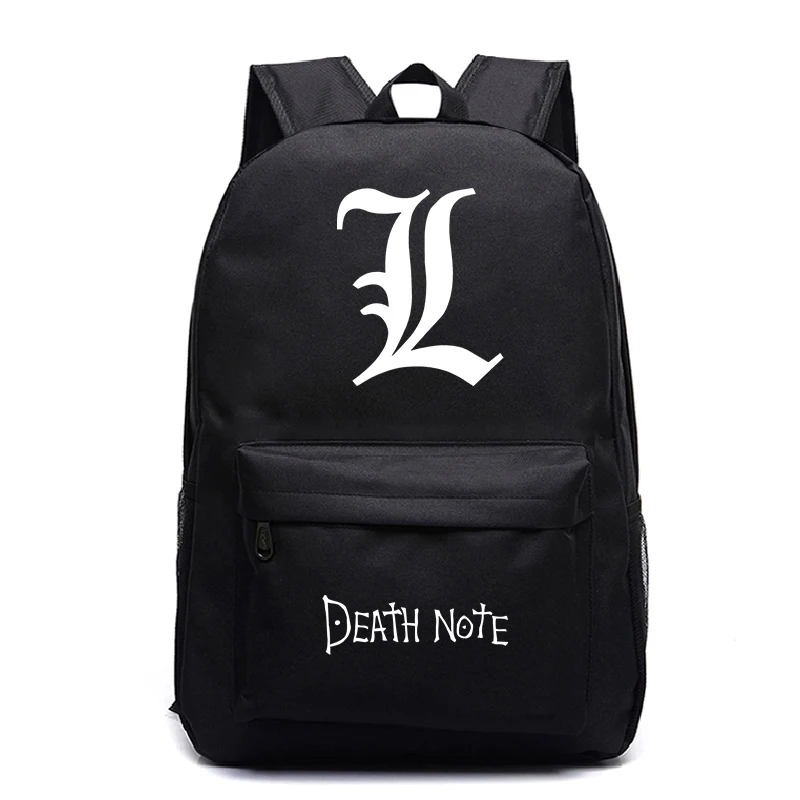 Mochila Horror Movie DEATH NOTE Letter Print Backpack Students School Bags Boys Girls deathnote Anime Book Bag Travel Rucksack
Mochila Horror Movie DEATH NOTE Letter Print Backpack Students School Bags Boys Girls deathnote Anime Book Bag Travel Rucksack