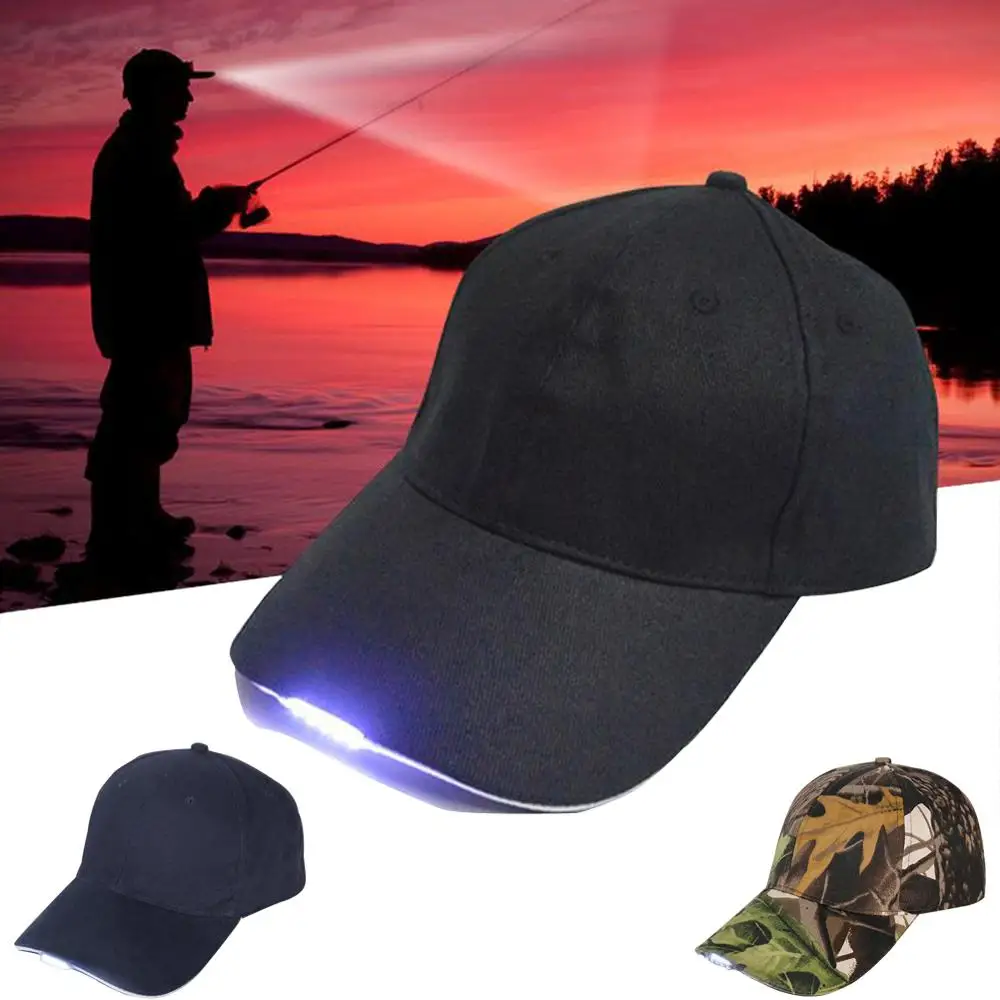 5LED Headlamp Adjustable Cap Lighted Hat with LED Head Light Flashlight for Outdoor Evening Sport Fishing Camping Hiking Running | Лампы и