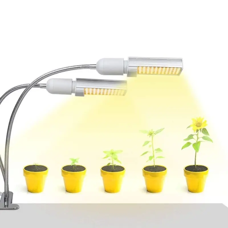 LED Plant Grow Light Bulb USB Timer Full Spectrum Dual Head Growing Lamps for Seedling Flower Indoor
LED Plant Grow Light Bulb USB Timer Full Spectrum Dual Head Growing Lamps for Seedling Flower Indoor