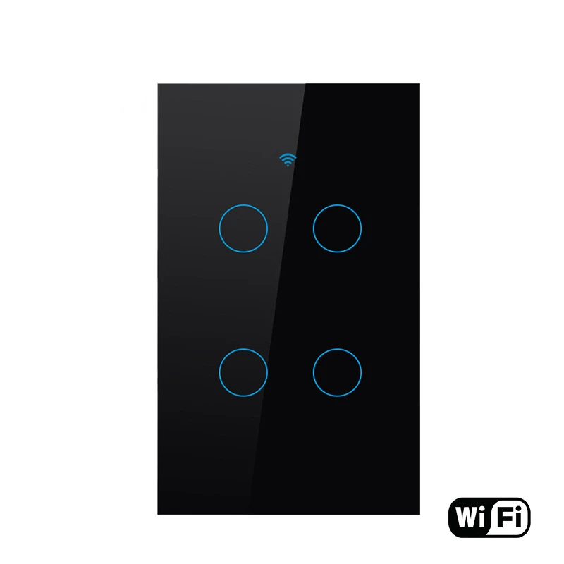 Wifi Smart Switch Glass Touch Panel Voice Remote Control Wireless Wall Lamp Switches For Alexa Google Smart Home Light Switch
Wifi Smart Switch Glass Touch Panel Voice Remote Control Wireless Wall Lamp Switches For Alexa Google Smart Home Light Switch
