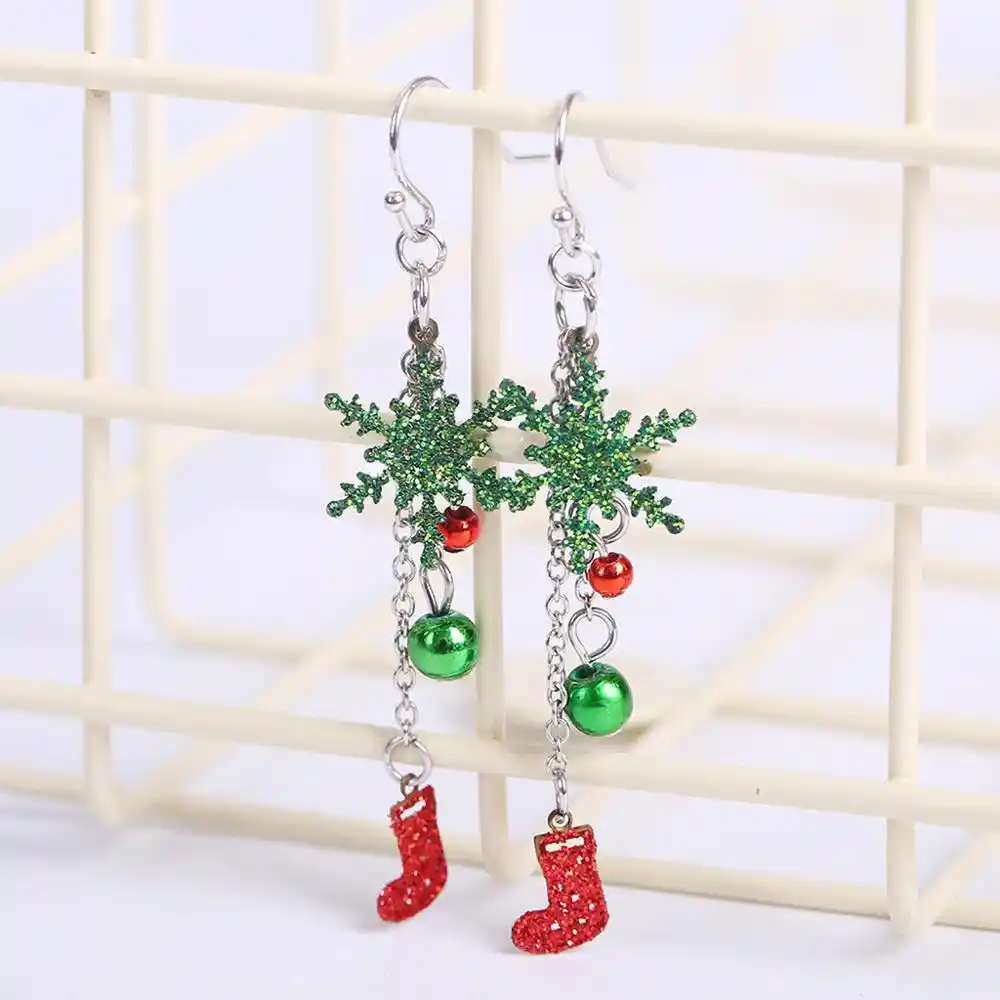 2018 new christmas gift ladies crystal snow flake bijoux