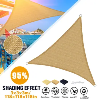3x3x3M Anti-UV Sun Shelter Triangle Sunshade Protection Outdoor Canopy Garden Patio Pool Shade Sail Awning Camping Shade Mesh
3x3x3M Anti-UV Sun Shelter Triangle Sunshade Protection Outdoor Canopy Garden Patio Pool Shade Sail Awning Camping Shade Mesh