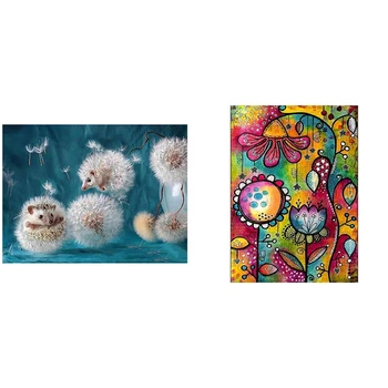 2 Set Diy Diamond Embroidery Animal Diamond Painting Cross Stitch Round Decoration-Dandelion Hedgehog & Color Flower
2 Set Diy Diamond Embroidery Animal Diamond Painting Cross Stitch Round Decoration-Dandelion Hedgehog & Color Flower